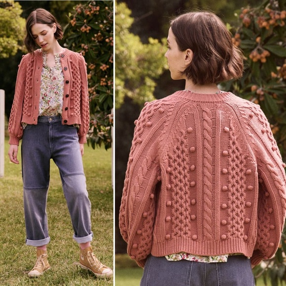THE GREAT. Sweaters - The Great - The Mountainside Cardigan in Malt Size 1 (Small)